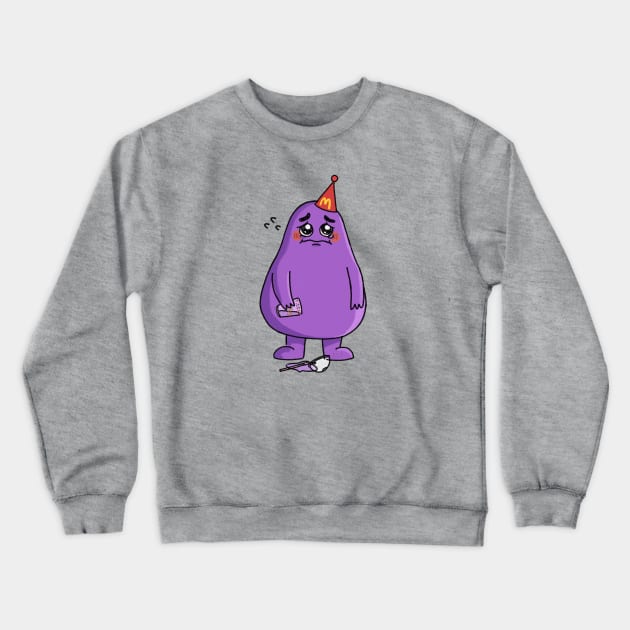 unhappy meal grimace Crewneck Sweatshirt by ballooonfish